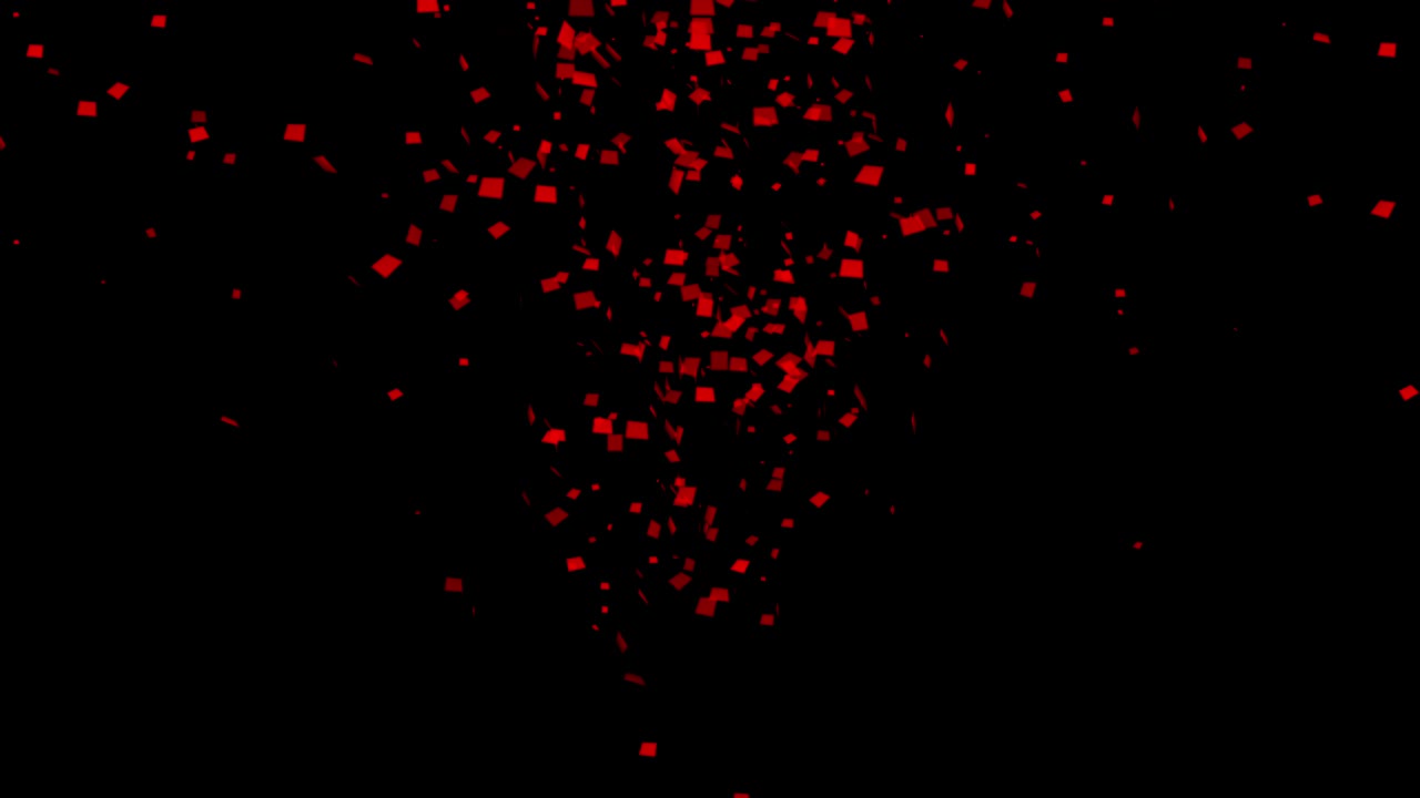 다채로운 콘페티 기념일 파티 애니메이션 3d