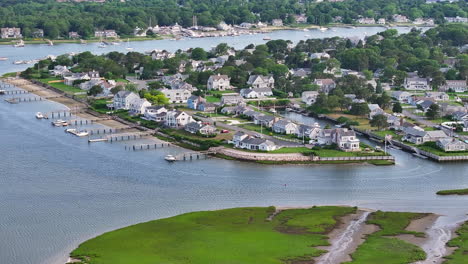 charming cape cod residential village and private docks along harbor in dennis port