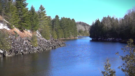 mountain stream in early spring