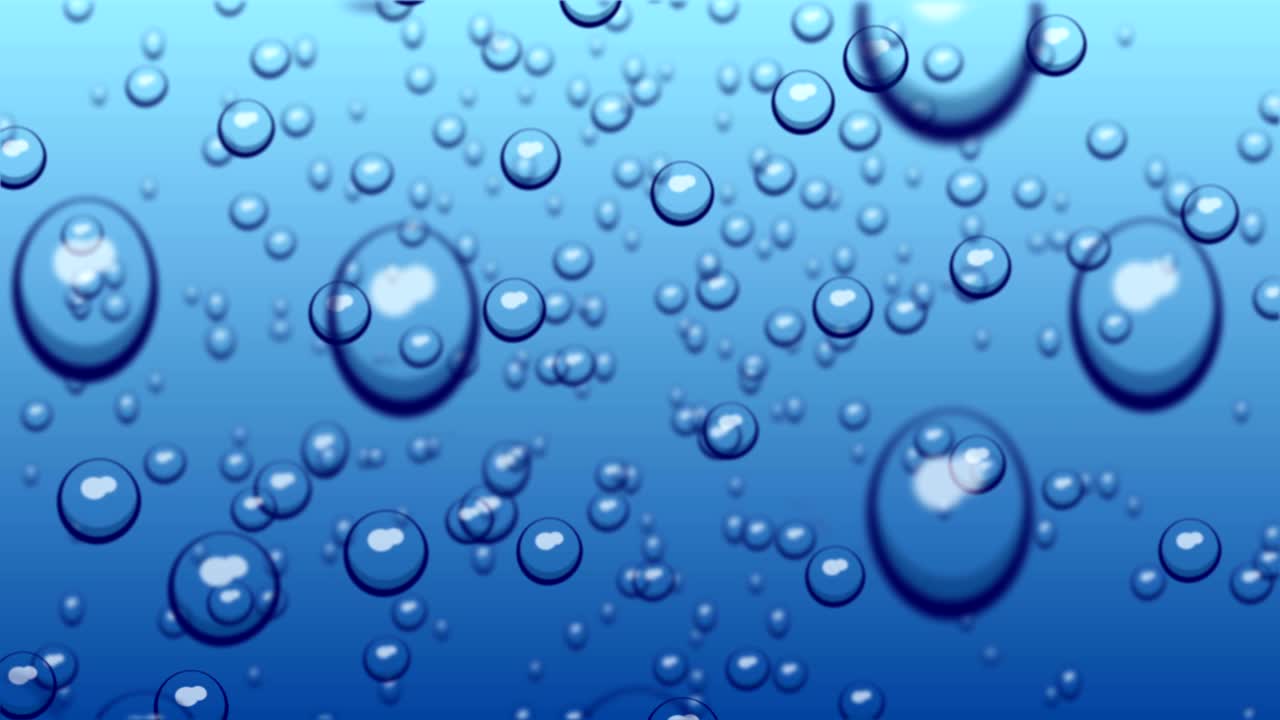 물에서 추상적인 거품 4k