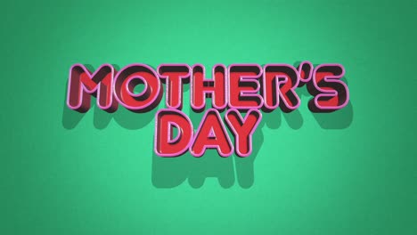 Retro-Mothers-Day-text-on-green-vintage-texture-in-80s-style