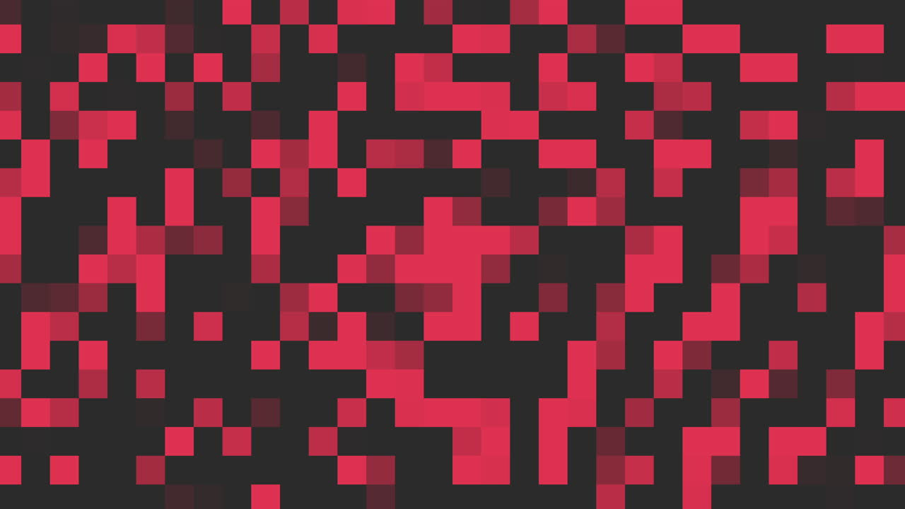 píxeles rojos degradados en arquitectura de 8 bits