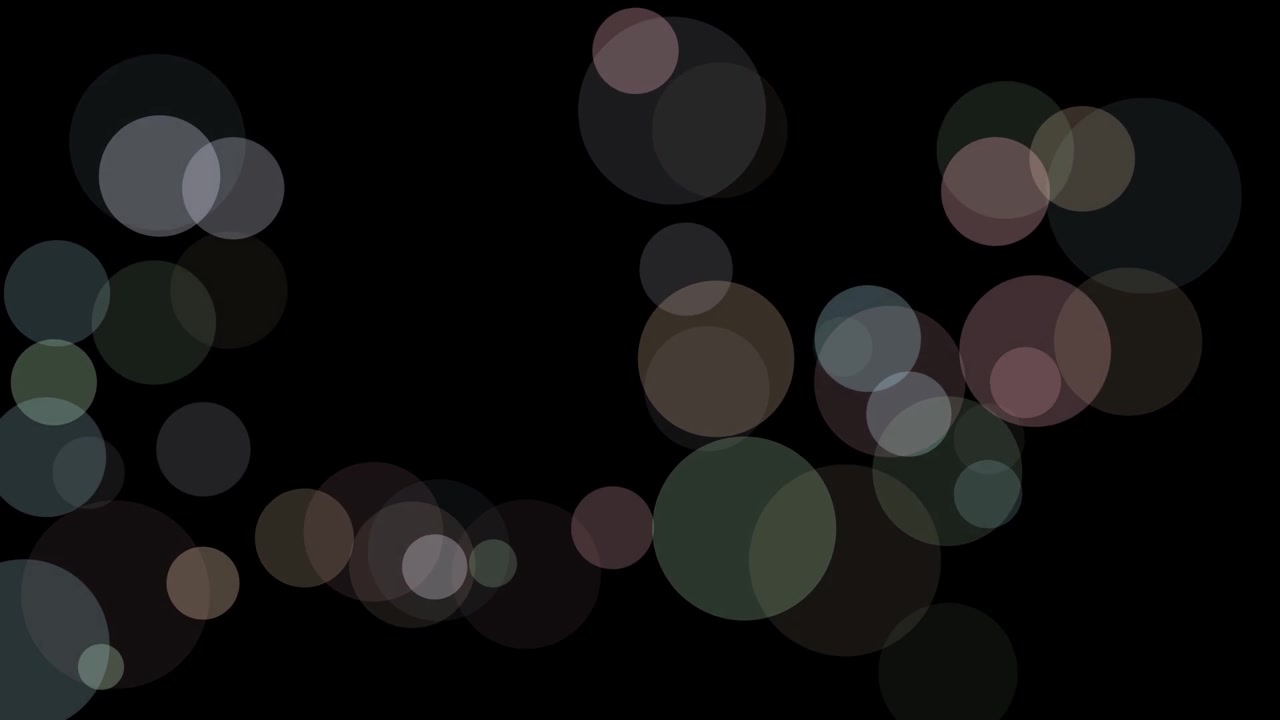 Abstract Motion Background with Floating Translucent Circles
