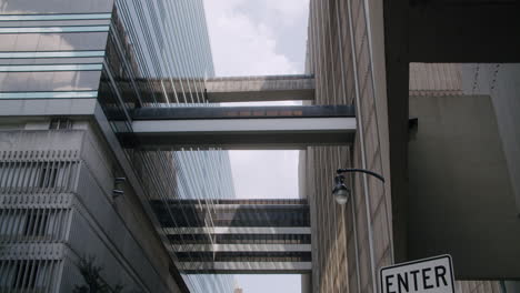 connecting buildings with elevated walkways