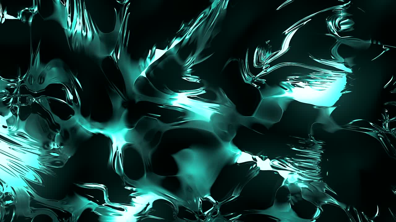 Abstract Teal Liquid Texture Background
