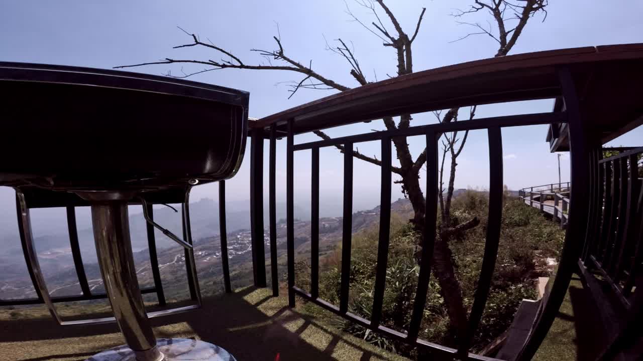 Hill top view point balcony,Phu Thap Boek, Phetchabun, Thailand
