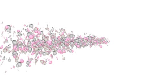 abstract flying petals