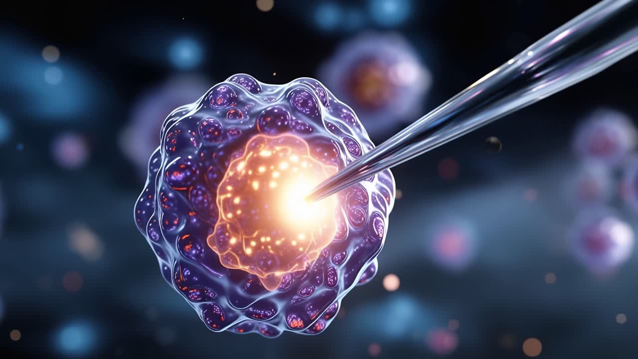 Microscopic Imagery of Cellular Structures with a Precision Tool Exploring the Intricacies of Life's Building Blocks at a Subatomic Level