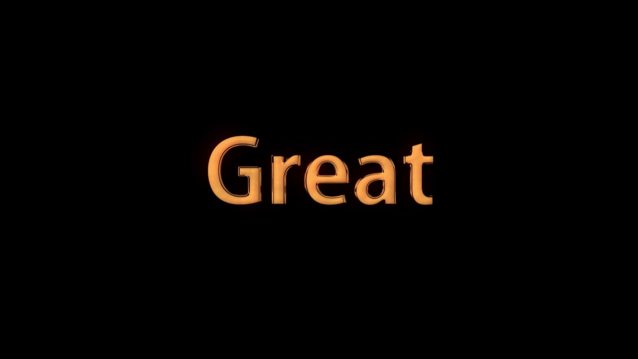 Great text animation message motion graphics