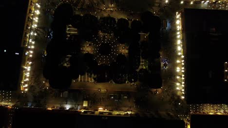 vista de drone de la iglesia de san miguel de allende