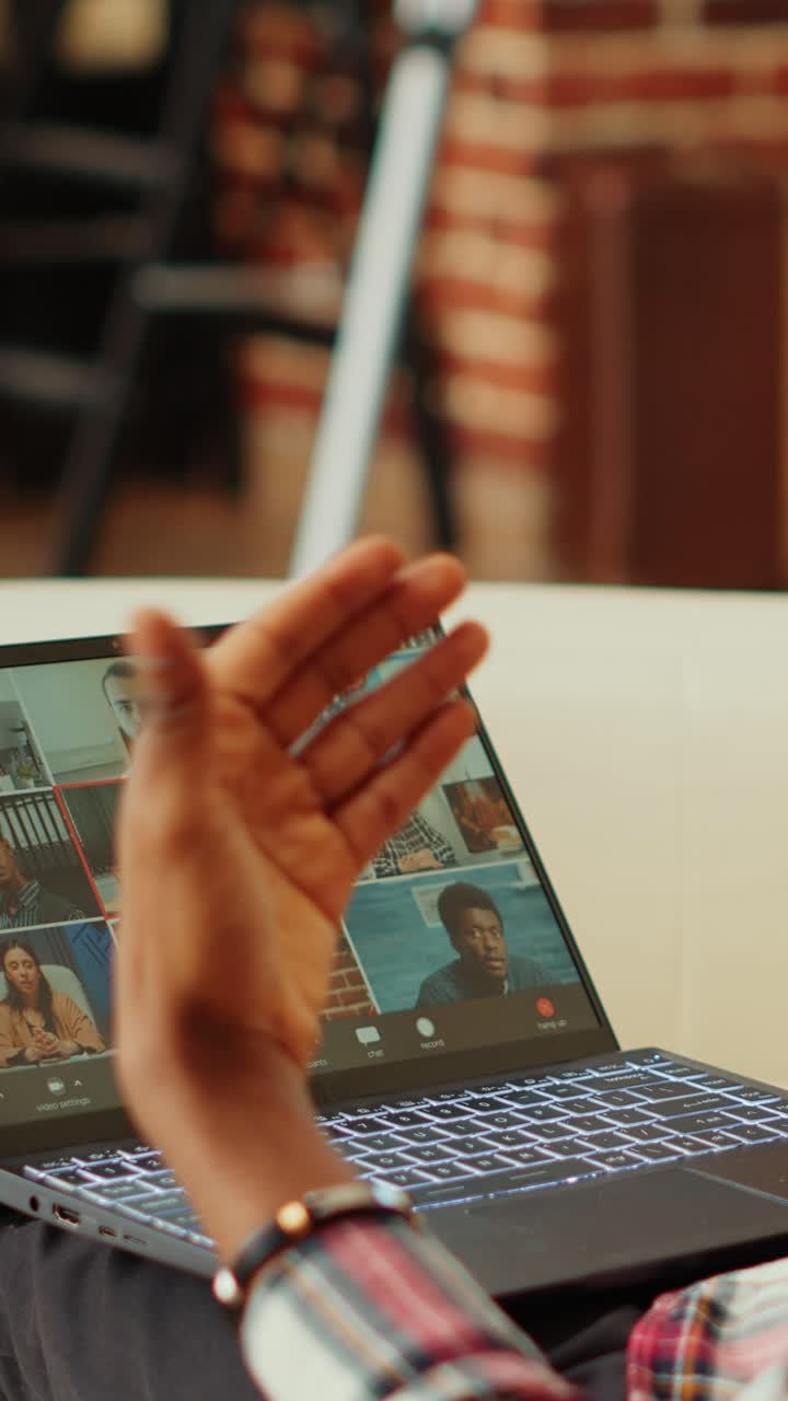 Llamada de video en el portátil