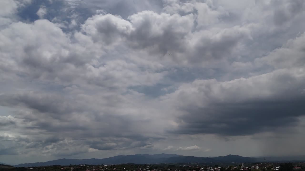 Aerial images of nature and airplanes in the sky, Costa Rica, Alajuela