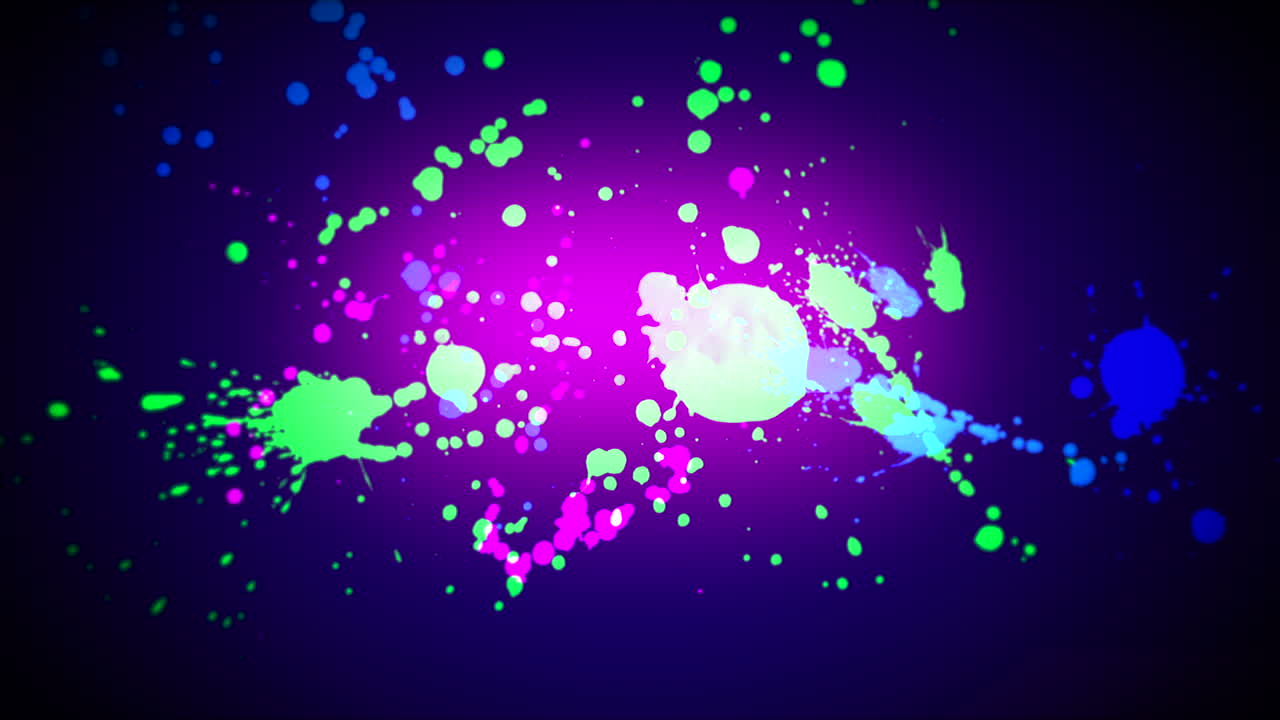 깊고 푸른 그라데이션에 화려한 밝아진