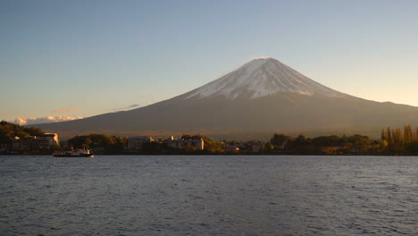 mount fuji viewed from lake kawaguchiko , japan