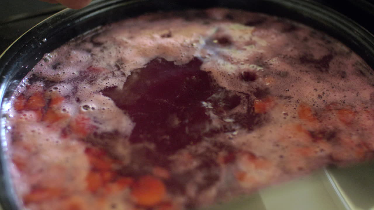 Home cooking with multicooker Making vegetable soup