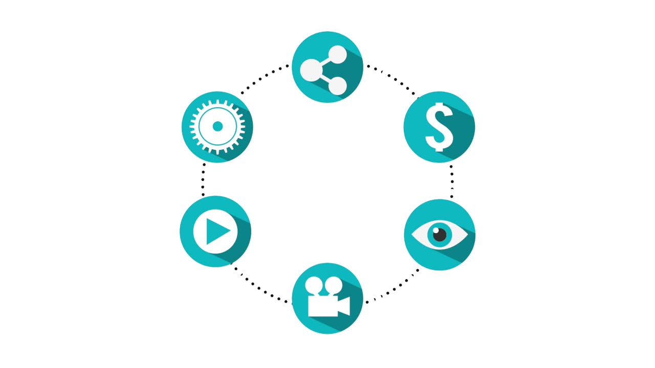 animación de las redes sociales