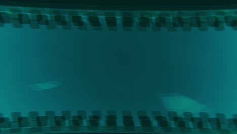 turquesa 16 mm superposición de animación de grabación de película, efecto de eco