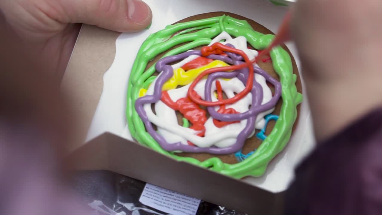 장식 된 생강  쿠키