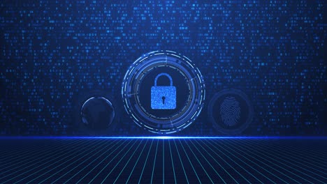 shield cyber security icon around on black background use for security find solution hacking