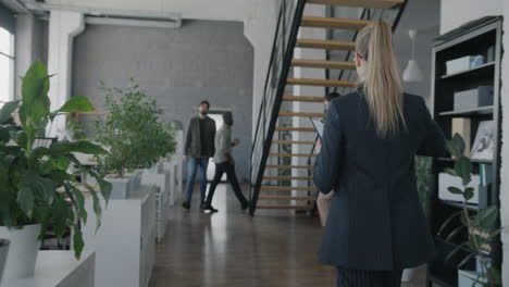 business people meeting in modern office