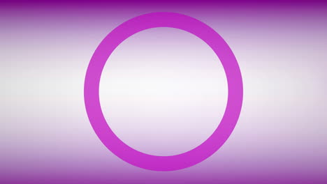 animación de patrones de cubos que se mueven sobre círculos contra un fondo de gradiente
