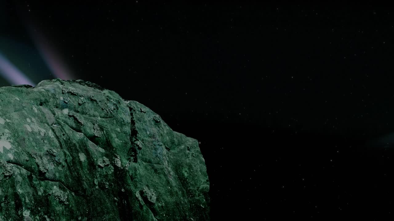 animación de rock en navidad sobre la aurora