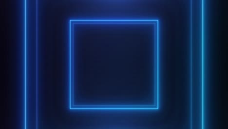 marco de neón de luz abstracta en fondo negro. espectáculo de láser animación en bucle. video 4k