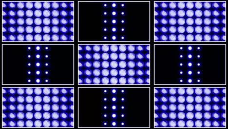 exhibición de luz led abstracta