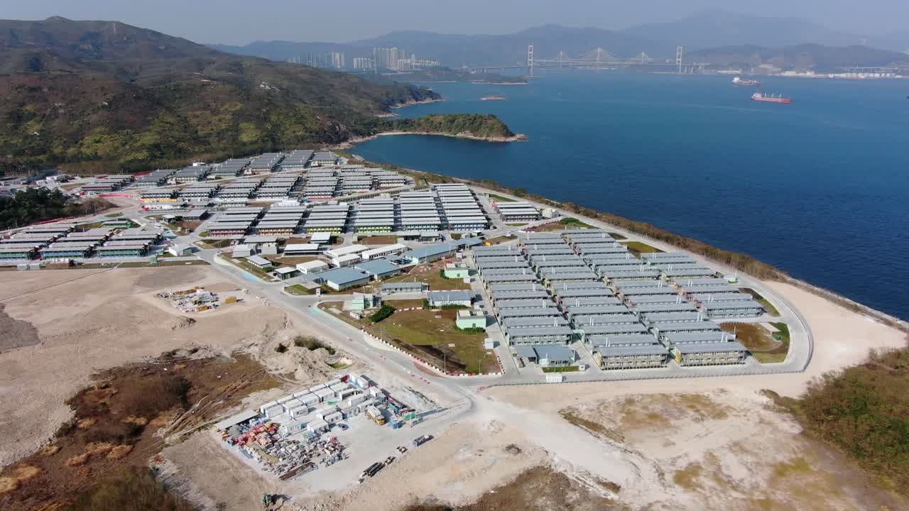 홍콩 외곽의 covid19 검역 복합 건물, 조감도