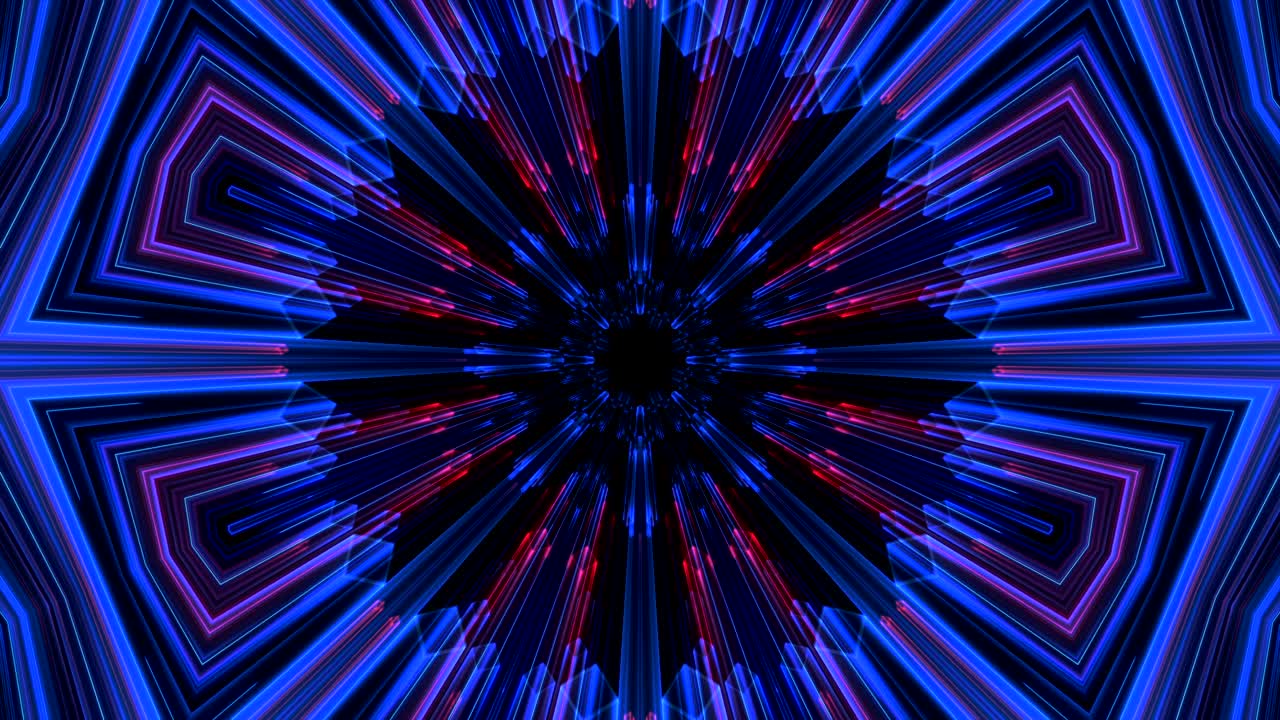 Loop di animazione senza soluzione di continuità, sfondo astratto con movimento della telecamera in 4K