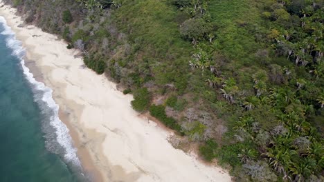 Clip-De-Drone-Panorámico-Aéreo-De-Playa-Malpaso-En-Nayarit,-México