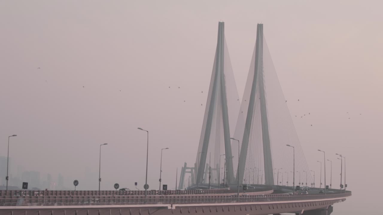 Bandra worli sealink bridge and mahim bay