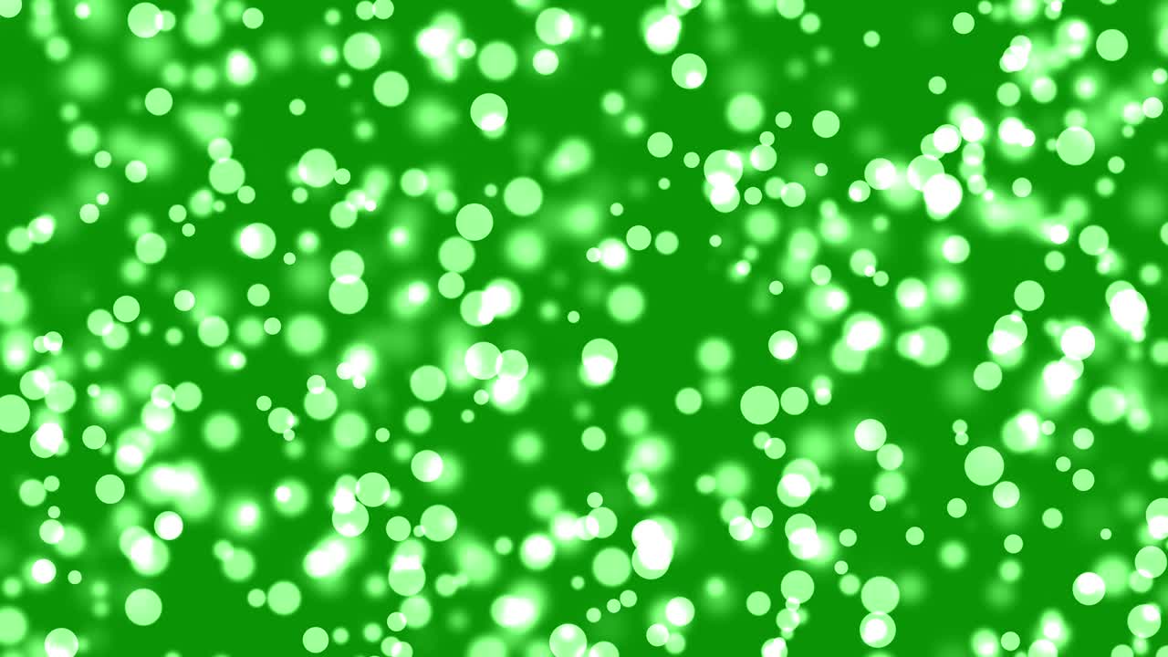 녹색 화면 배경으로 보케 라이트 모션 그래픽