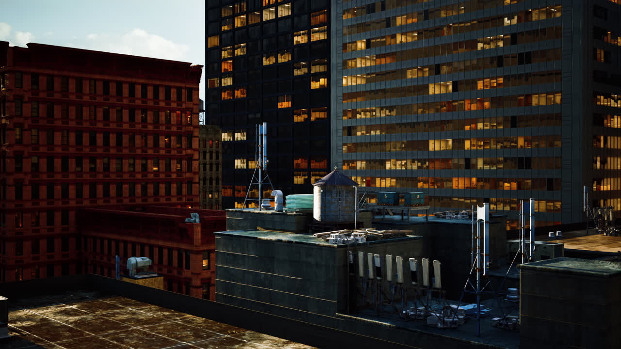 밤의 도시 풍경