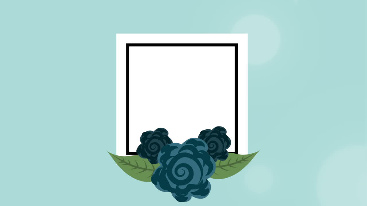 Flower background design with blank empty