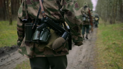 german soldiers on the march