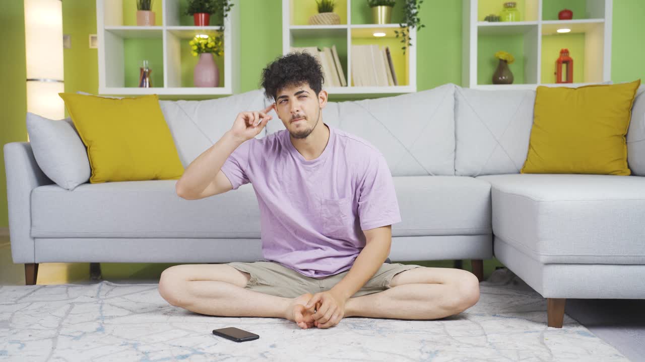 좋은 아이디어를 가진 젊은이.