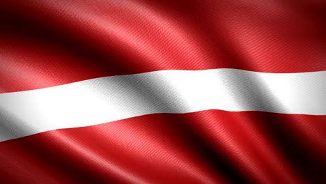 latvia flag. seamless looping animation. 4k high definition video