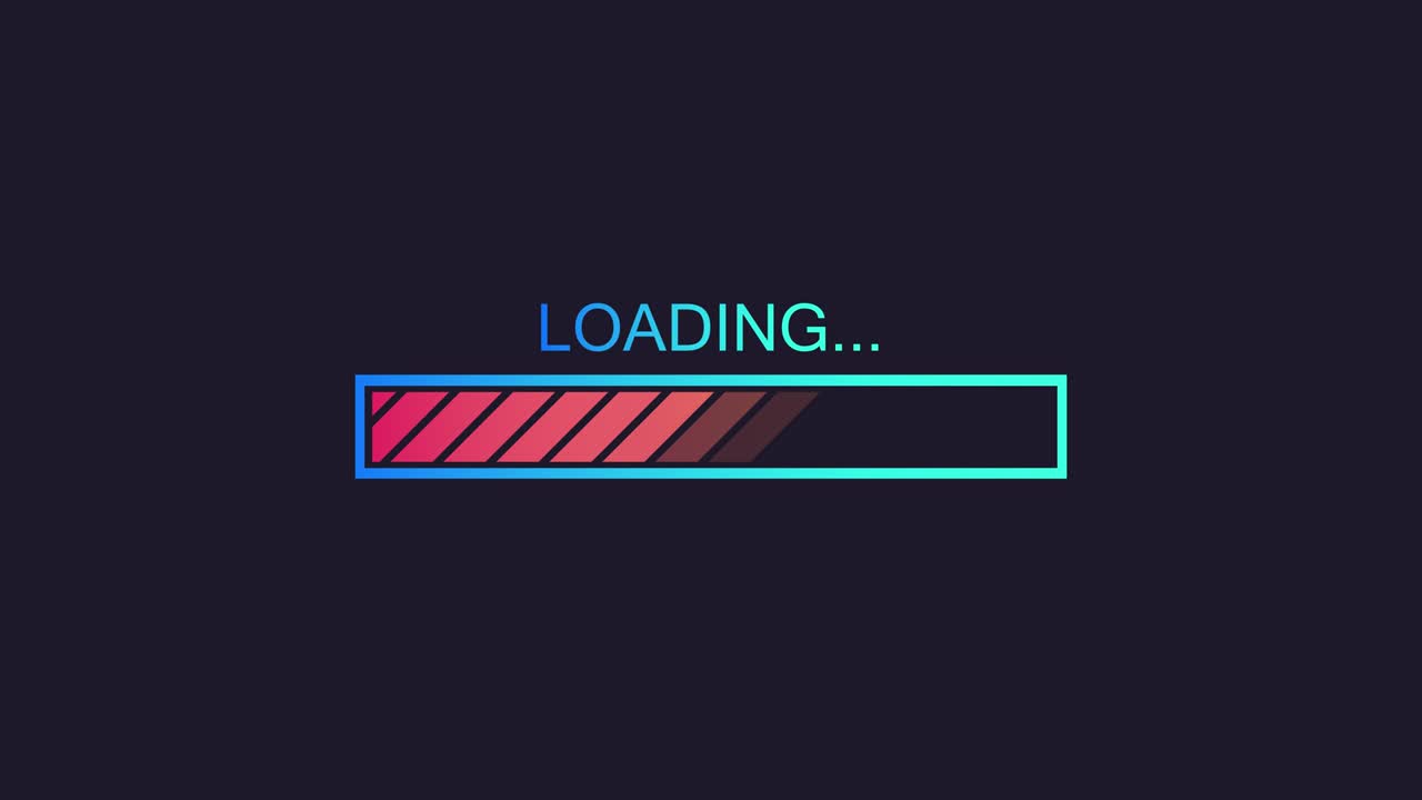 Progress loading bar set. Process indicator. Motion graphics.