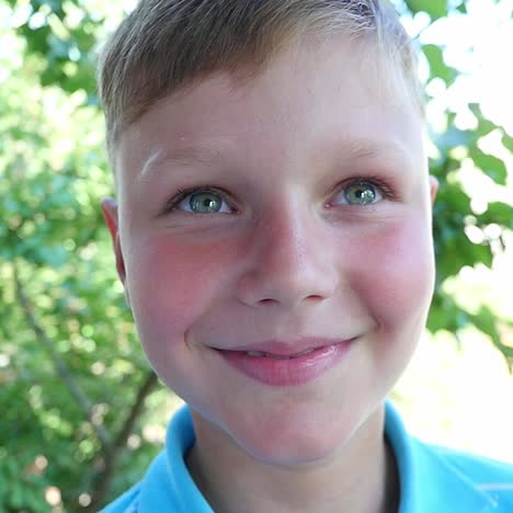 smiling boy portrait