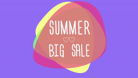 Summer-Big-Sale-on-modern-colorful-gradient-with-small-hearts