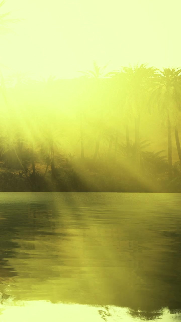 La luce solare intensa si riflette sull'acqua in un ambiente naturale durante il giorno