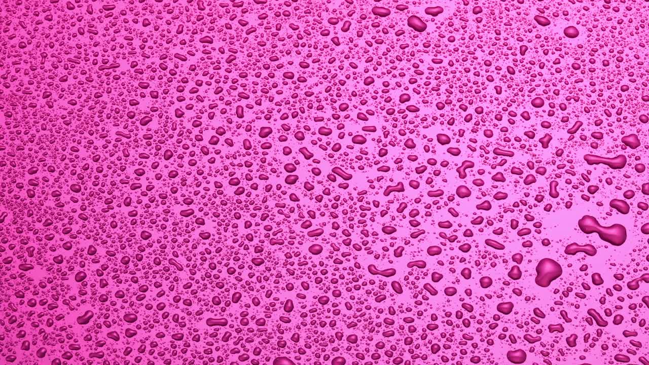 abstract pink color background with water drops zoom in