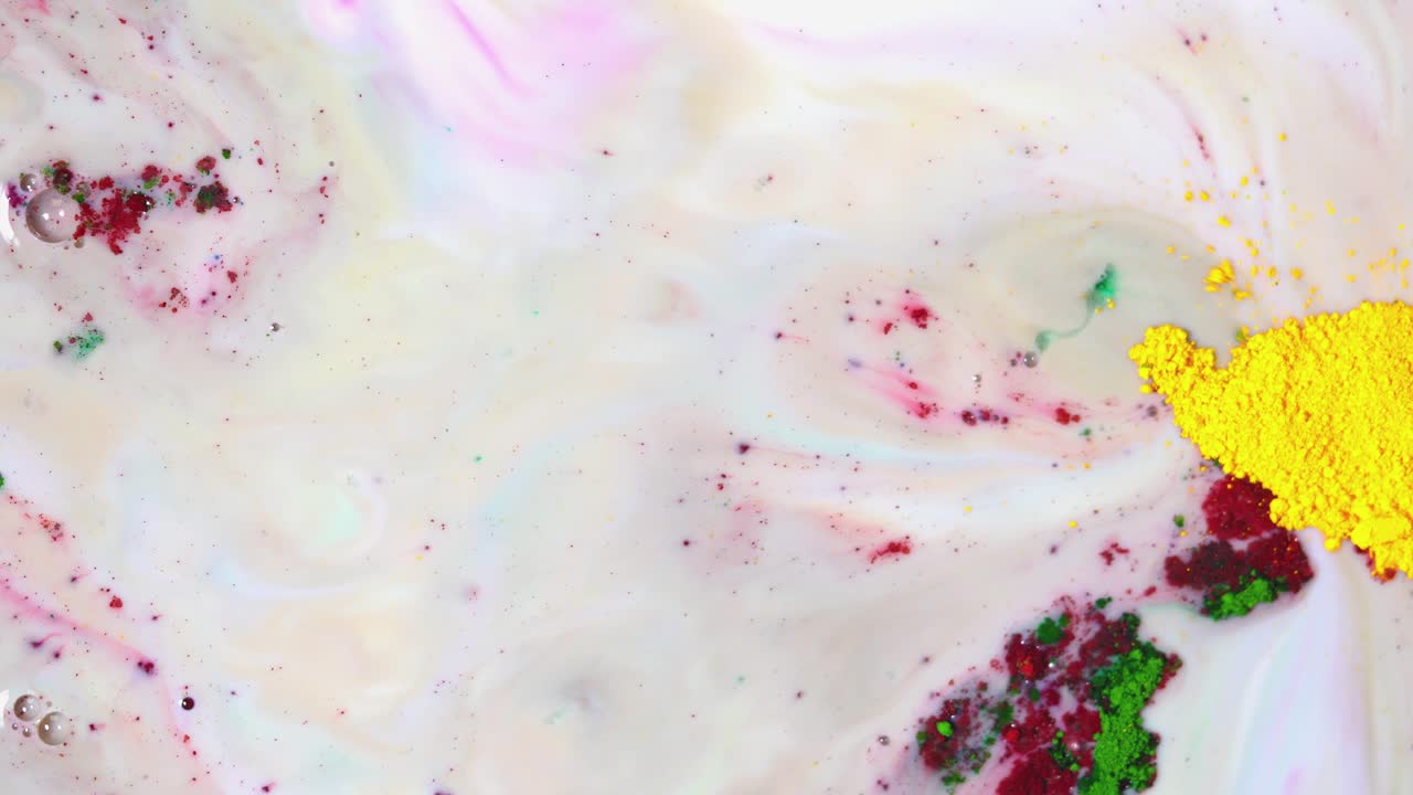 arte abstracto de la leche