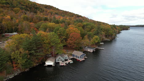 Lago-Sunapee-Frente-Al-Lago,-Newbury,-New-Hampshire,-Ee.uu.