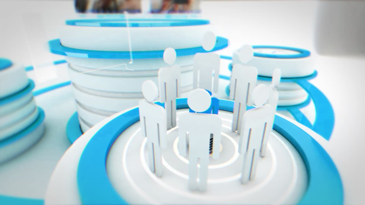 Abstract Digital Technology and Business Concepts