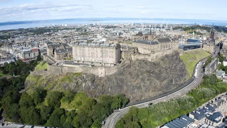 a unique view of edinburgh castle and the stand for the royal edinburgh military tattoo