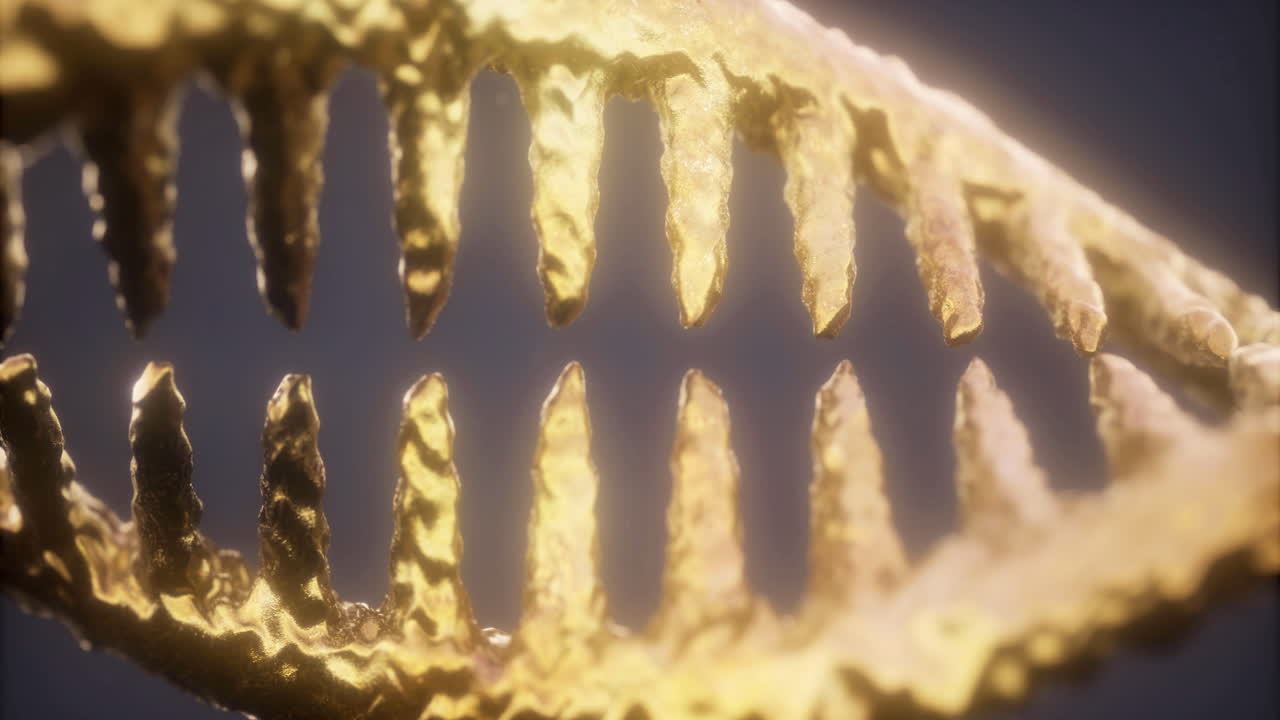 Exploring the intricate beauty of dna strands in a stunning visual display