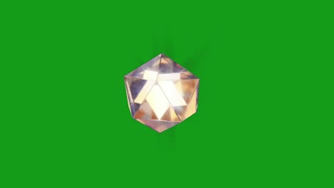 rotating diamond green screen motion graphics