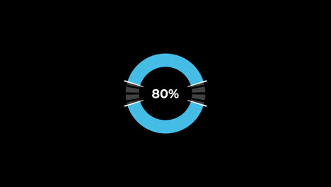 Pie-Chart-0-to-80%-Percentage-Infographics-Loading-Circle-Ring-or-Transfer,-Download-Animation-with-alpha-channel.